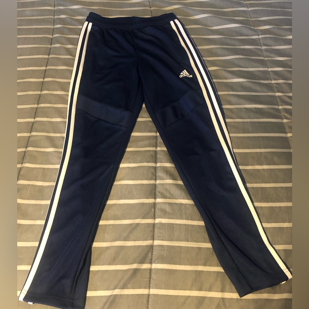 Boys Medium (11-12Y) Blue Adidas Aeroready Pants